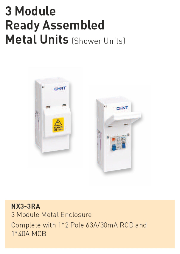 3 Module Metal Enclosure – NX3-3RA 1